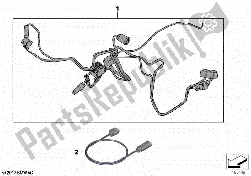 Toutes les pièces pour le Véhicule Spécial De Faisceau De Câblage Supplémentaire du BMW F 800 GS K 72 2008 - 2012