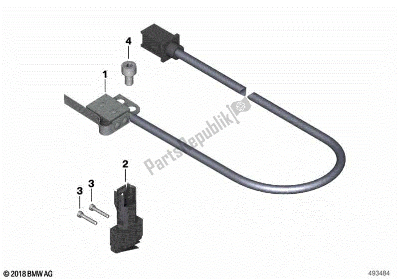 Todas las partes para Interruptor De Luz De Freno Freno De Pie de BMW F 800 GS K 72 2008 - 2012