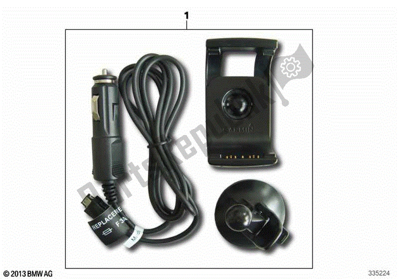 Todas las partes para Kit De Instalación De Coche Navigator Adventure de BMW F 800 GS K 72 2008 - 2012