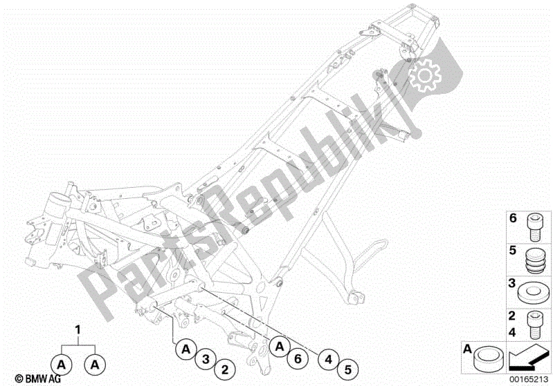 Toutes les pièces pour le Suspension Moteur du BMW F 800 GS K 72 2008 - 2012