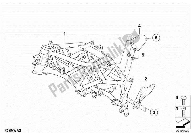 Toutes les pièces pour le Cadre Avant du BMW F 800 GS K 72 2008 - 2012