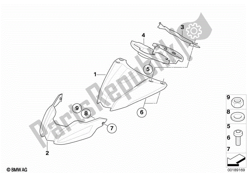 Toutes les pièces pour le Garde-boue De Roue Avant du BMW F 800 GS K 72 2008 - 2012