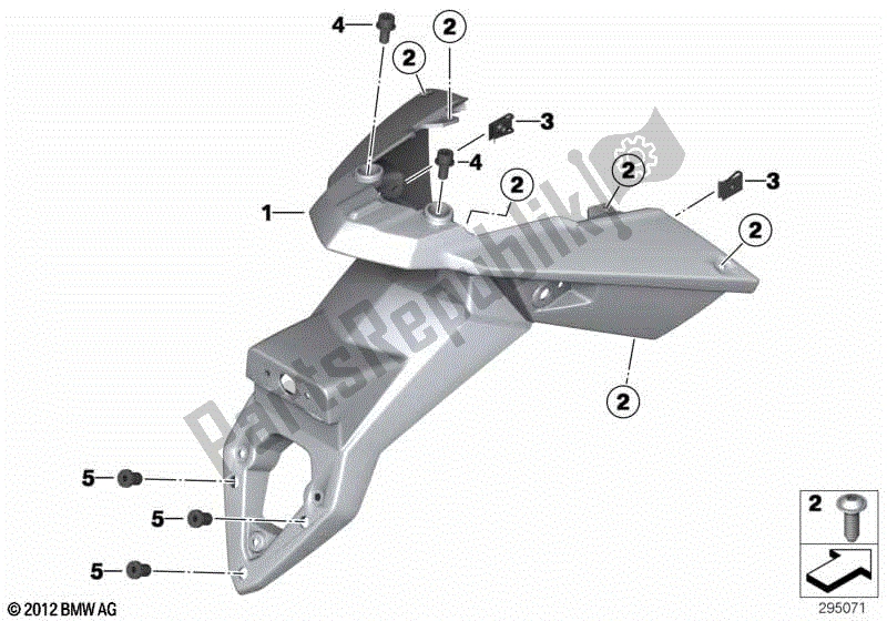 Todas las partes para Titular De La Placa De Matrícula de BMW F 800 GS K 72 2008 - 2012