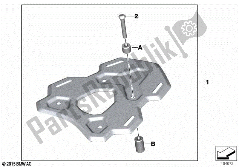 Todas las partes para Rejilla De Equipaje de BMW F 800 GS K 72 2008 - 2012