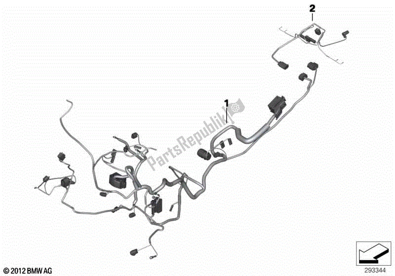 Toutes les pièces pour le Harnais Principal Wrg Vle à Usage Spécial. Du BMW F 800 GS K 72 2008 - 2012