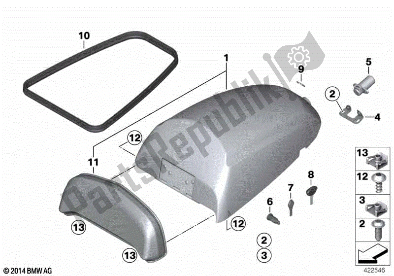 Todas las partes para Cabina De Radio Teléfono de BMW F 800 GS K 72 2008 - 2012