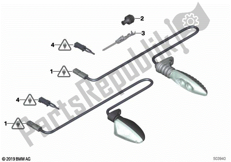 Toutes les pièces pour le Connecteur De Réparation, Voyant Lumineux du BMW F 800 GS K 72 2008 - 2012