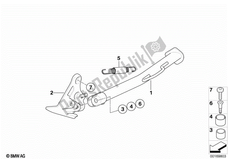 Todas las partes para Costado de BMW F 800 GS K 72 2008 - 2012