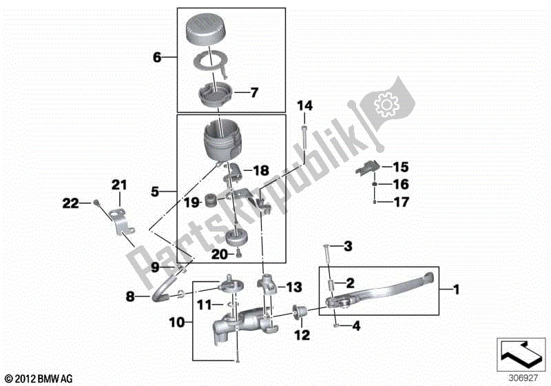 Todas las partes para Piezas Sueltas, Freno De Estacionamiento de BMW F 800 GS K 72 2008 - 2012