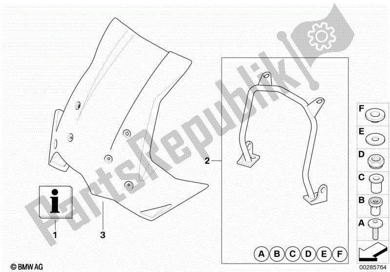 Toutes les pièces pour le Pare-brise De Tourisme Avec Support du BMW F 800 GS K 72 2008 - 2012