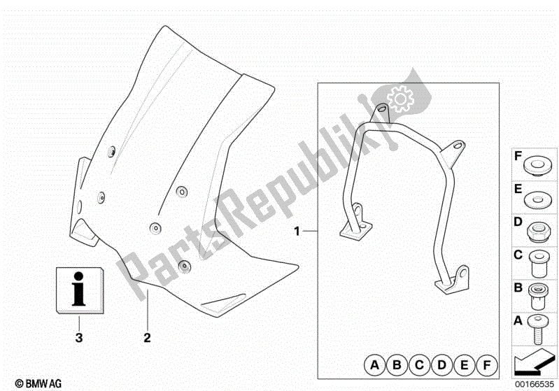 Toutes les pièces pour le Pare-brise De Tourisme Avec Support du BMW F 800 GS K 72 2008 - 2012