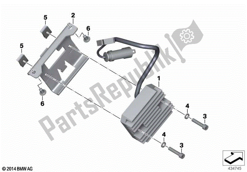 Toutes les pièces pour le Régulateur De Tension du BMW F 800 GS K 72 2008 - 2012