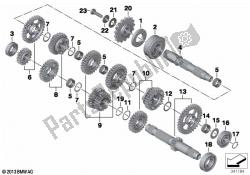 Pièces de transmission / d'engrenages à 6 vitesses