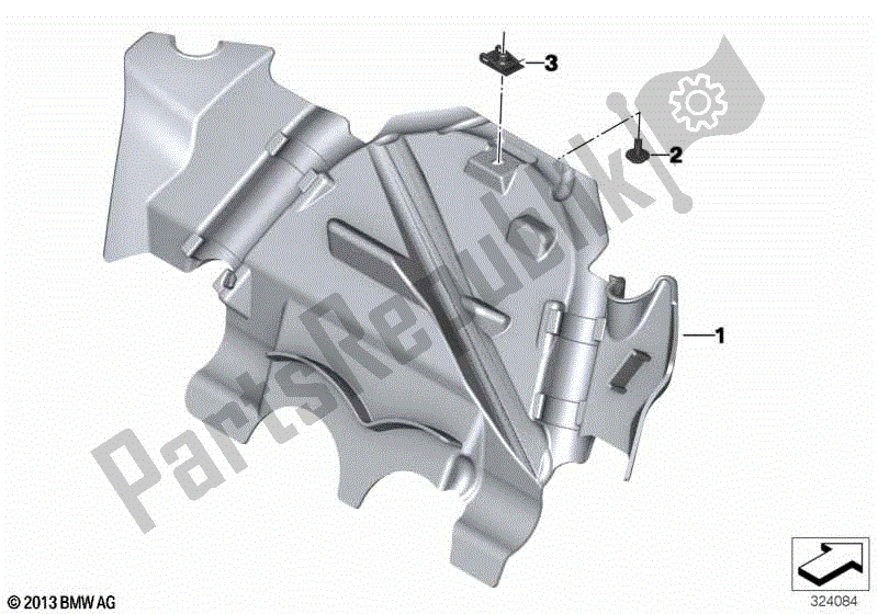 Todas las partes para Abschottung de BMW F 800 GS K 72 2013 - 2016