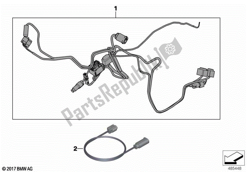 Todas las partes para Agregar Arnés De Cableado Vehículo Especial de BMW F 800 GS K 72 2013 - 2016