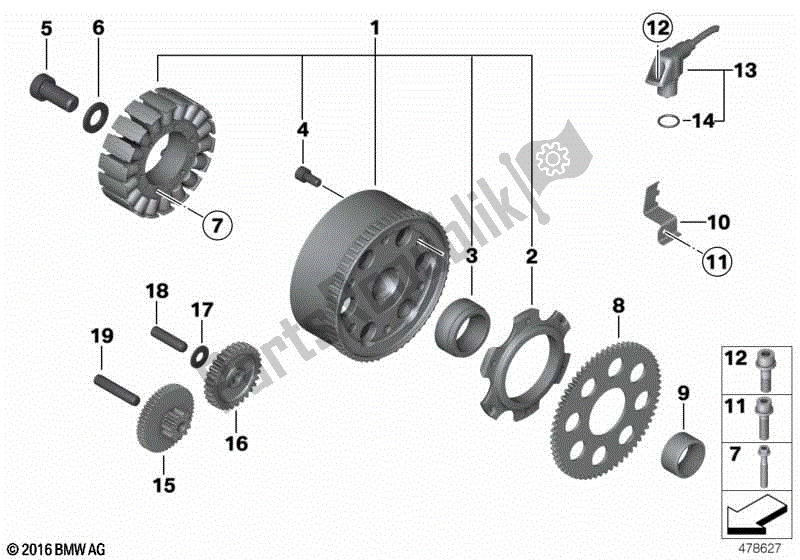 Todas las partes para Alternador de BMW F 800 GS K 72 2013 - 2016