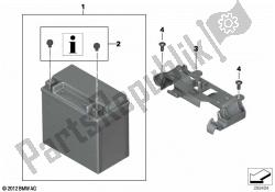 batería con soporte