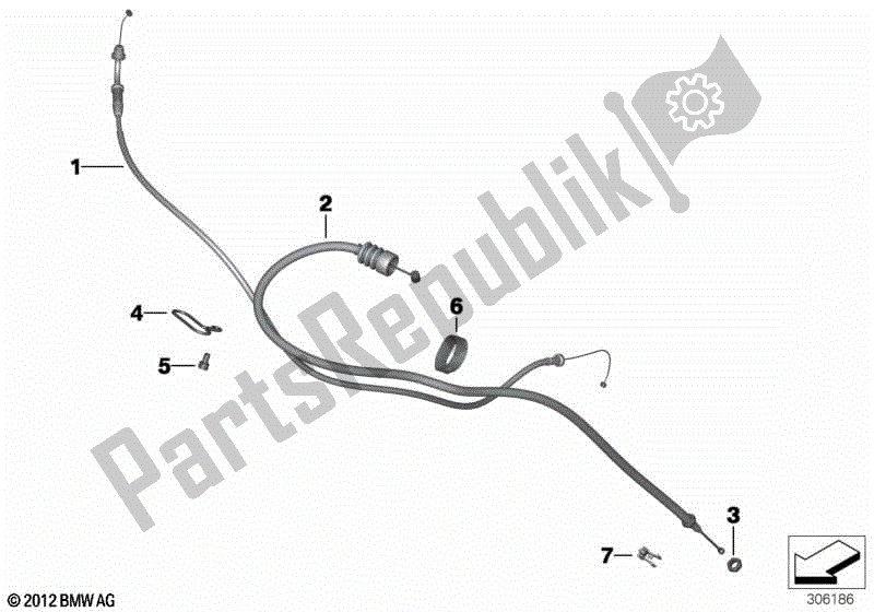 Todas las partes para Cables Bowden de BMW F 800 GS K 72 2013 - 2016