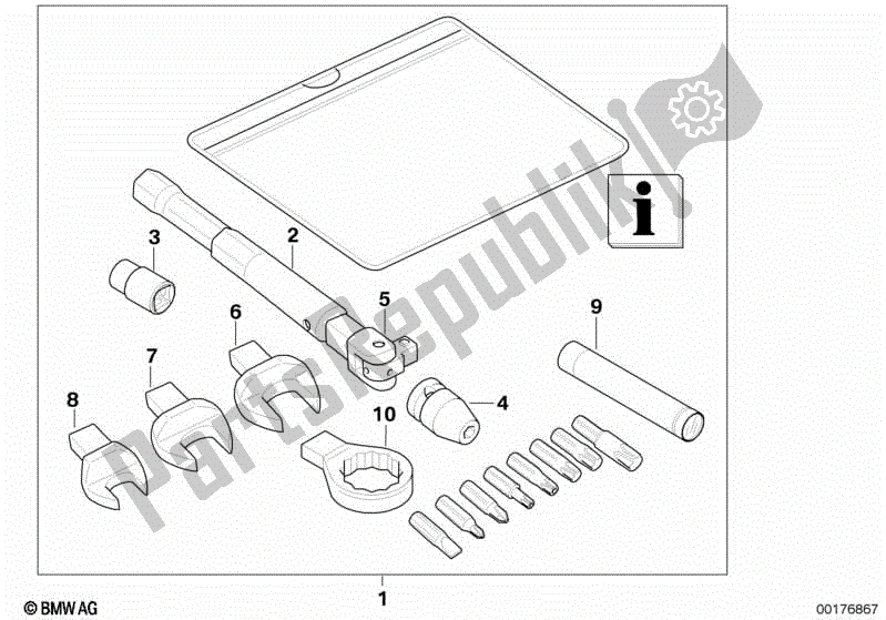 Todas las partes para Herramienta De Coche, Kit De Servicio de BMW F 800 GS K 72 2013 - 2016