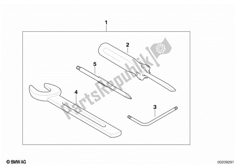 Todas las partes para Herramienta De Coche de BMW F 800 GS K 72 2013 - 2016