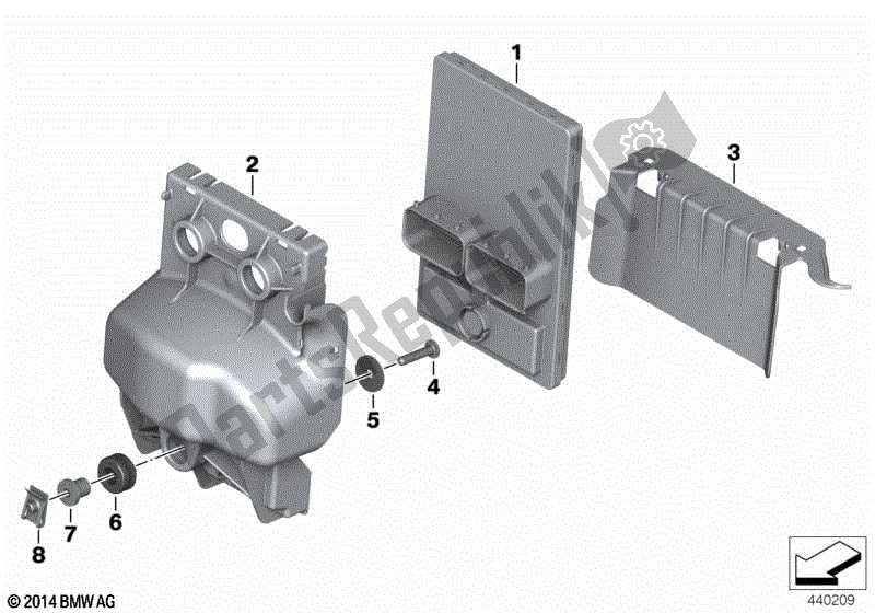 Todas las partes para Electrónica Del Chasis Central de BMW F 800 GS K 72 2013 - 2016