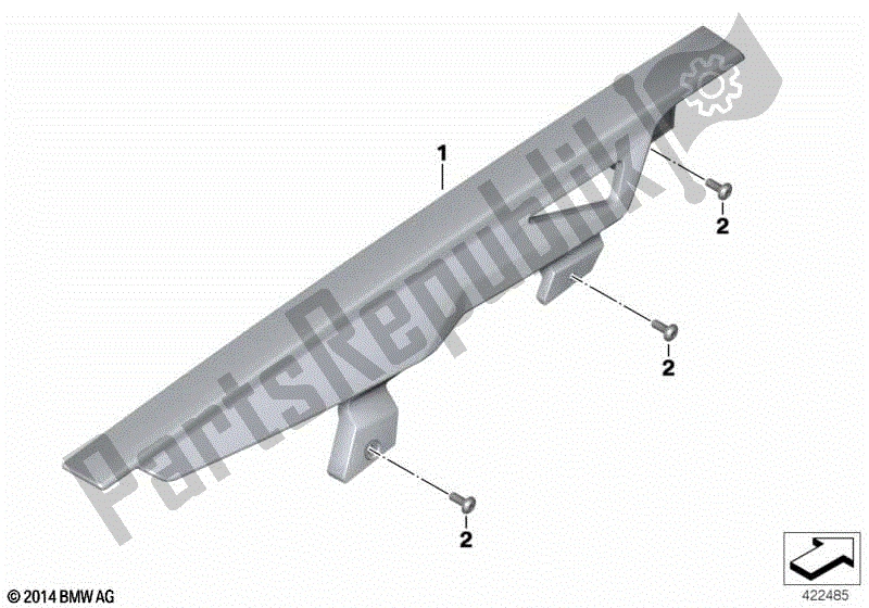 Todas las partes para Protector De Cadena de BMW F 800 GS K 72 2013 - 2016