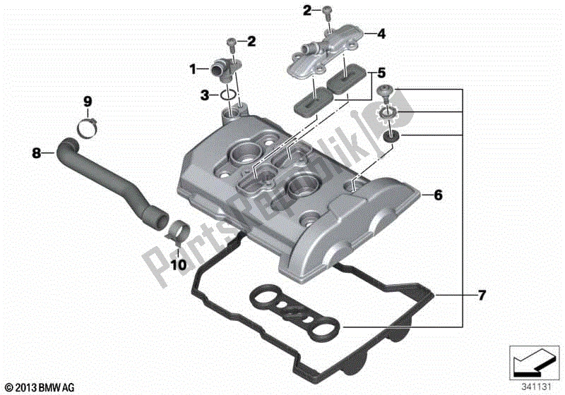 Todas las partes para Tapa De Culata / Piezas De Montaje de BMW F 800 GS K 72 2013 - 2016