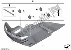 defensa del motor, de aluminio, grande