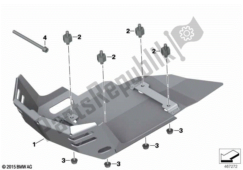 Todas las partes para Defensa Del Motor, De Aluminio, Grande de BMW F 800 GS K 72 2013 - 2016