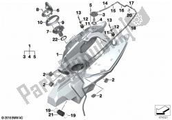 Fuel tank/mounting parts