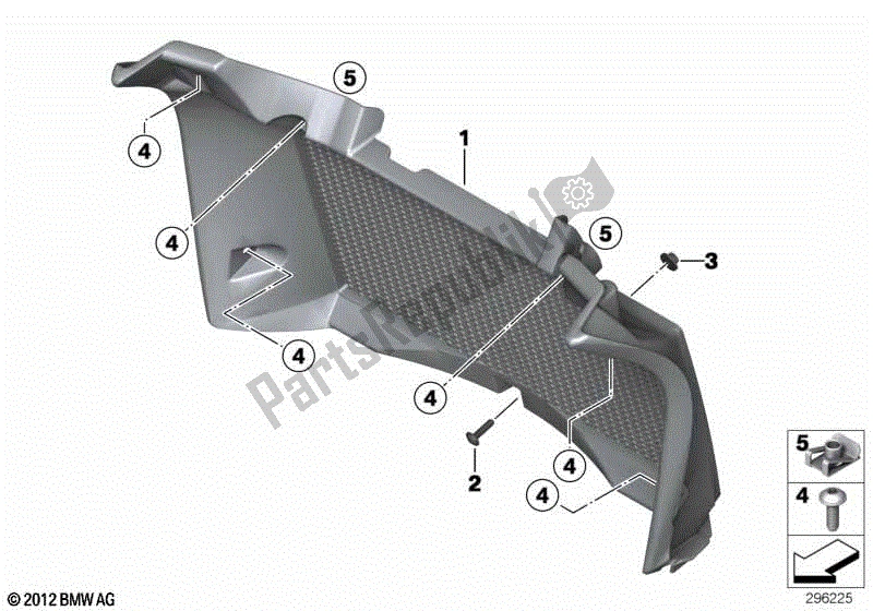 Todas las partes para Cubierta De La Parrilla de BMW F 800 GS K 72 2013 - 2016