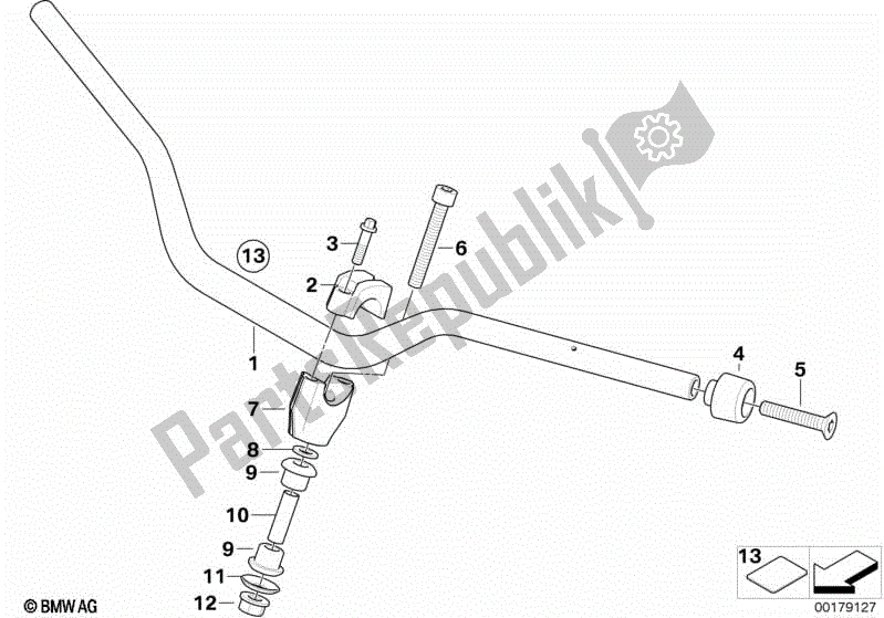 Todas las partes para Manillar de BMW F 800 GS K 72 2013 - 2016