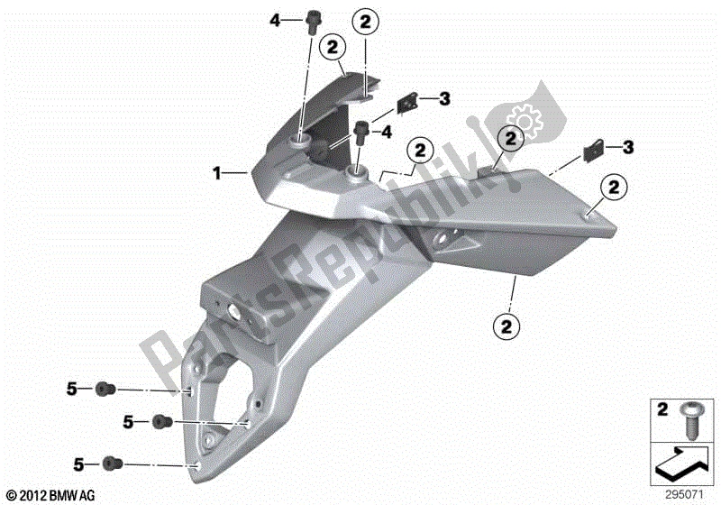 Todas las partes para Titular De La Placa De Matrícula de BMW F 800 GS K 72 2013 - 2016