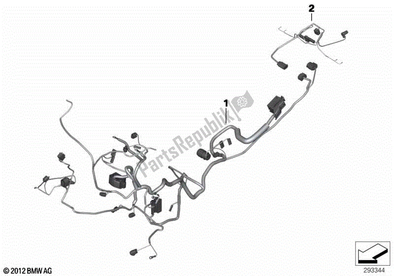 Todas las partes para Arnés De Seguridad Principal Vle De Propósito Especial. De BMW F 800 GS K 72 2013 - 2016