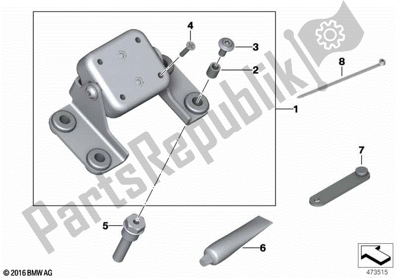 Todas las partes para Piezas De Montaje, Navegador Bmw de BMW F 800 GS K 72 2013 - 2016