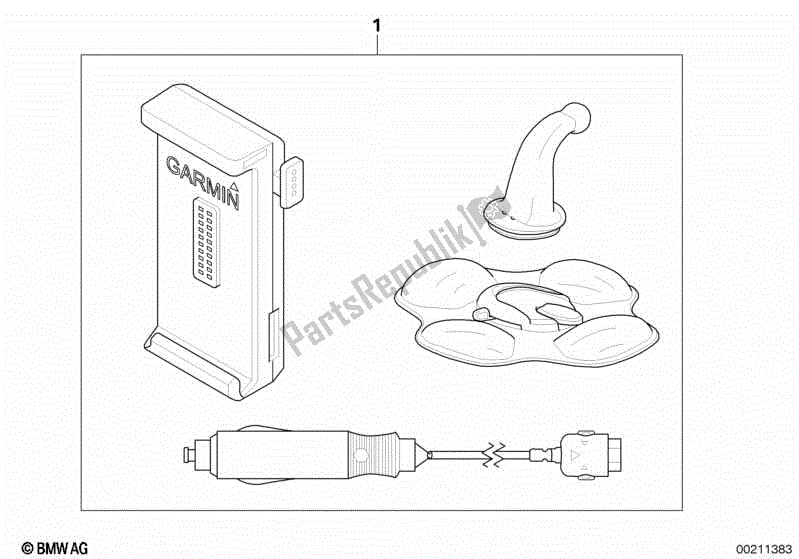 Todas las partes para Instalacion Turismos Kit De Navegador Iv de BMW F 800 GS K 72 2013 - 2016