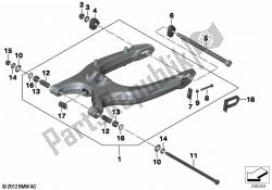 bras oscillant de roue arrière