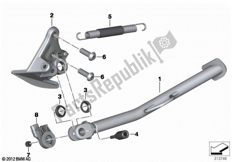 Todas las partes para Costado de BMW F 800 GS K 72 2013 - 2016