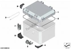 pièces détachées pour top case aluminium