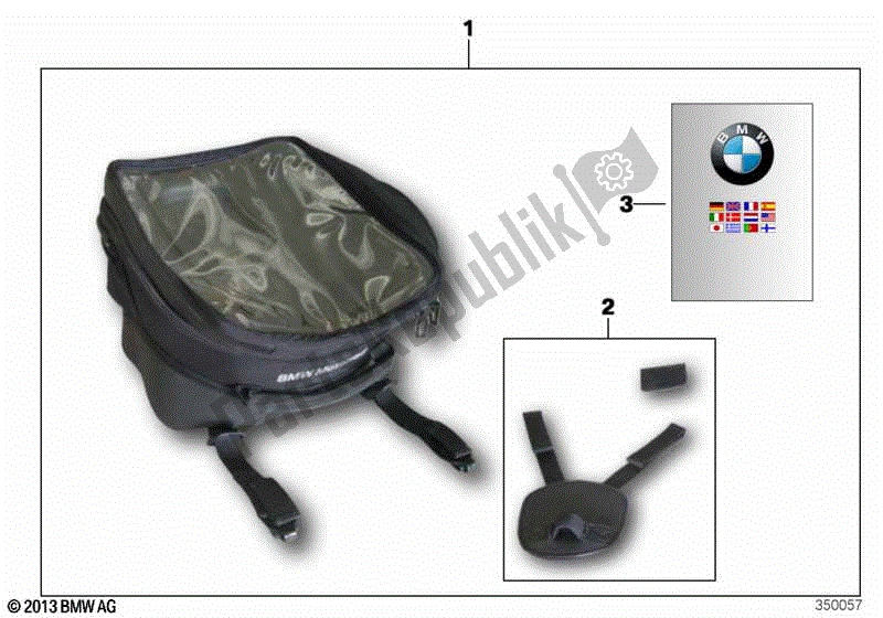 Todas las partes para Bolsa De Tirantes de BMW F 800 GS K 72 2013 - 2016