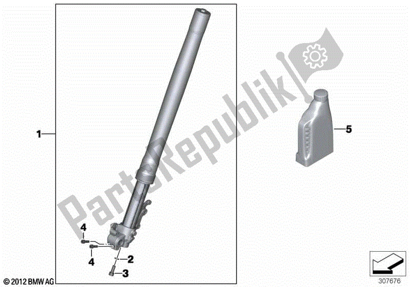 Todas las partes para Tenedor-telescopio de BMW F 800 GS K 72 2013 - 2016