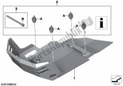 defensa del motor, de aluminio, grande