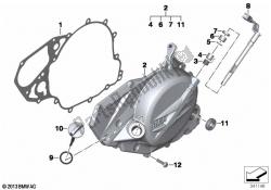 coperchio dell'alloggiamento del motore, sinistro