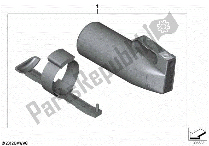 Todas las partes para Polvo Extintor de BMW F 800 GS K 72 2017 - 2018