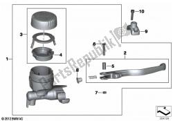 Handbrake assembly handlebar clamp M6