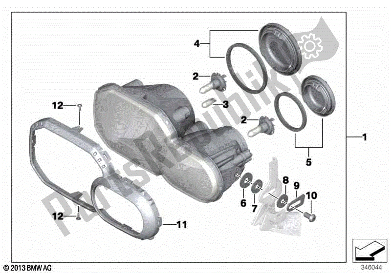 Todas las partes para Faro de BMW F 800 GS K 72 2017 - 2018