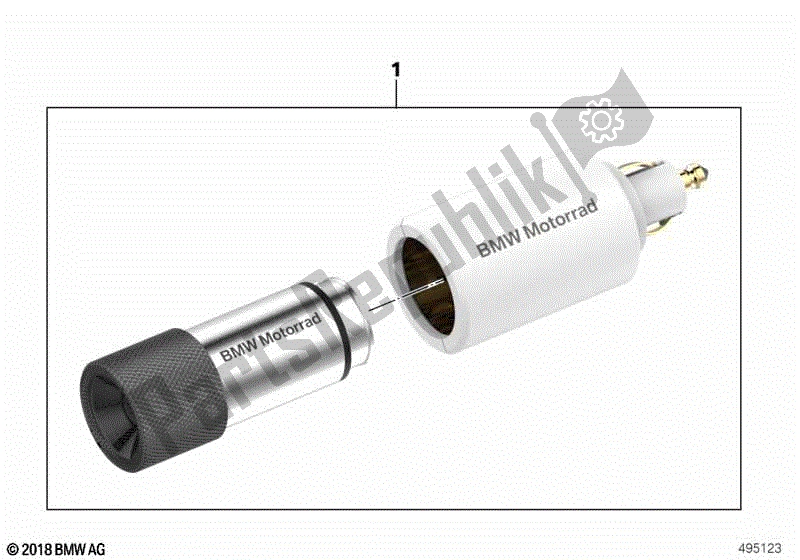 Todas las partes para Linterna Led de BMW F 800 GS K 72 2017 - 2018