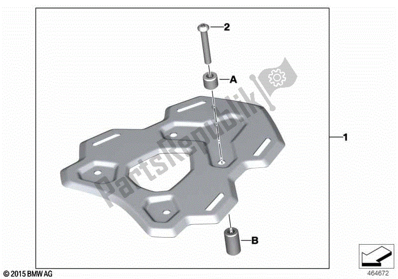 Todas las partes para Rejilla De Equipaje de BMW F 800 GS K 72 2017 - 2018