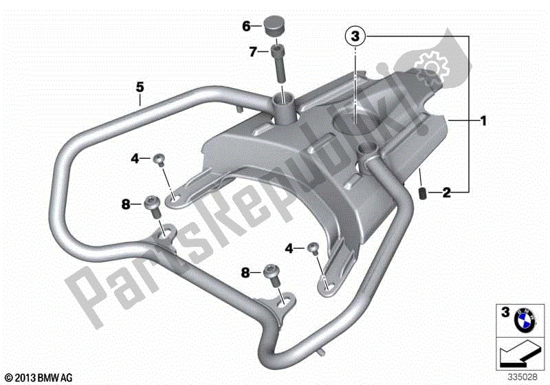 Todas las partes para Rejilla De Equipaje de BMW F 800 GS K 72 2017 - 2018