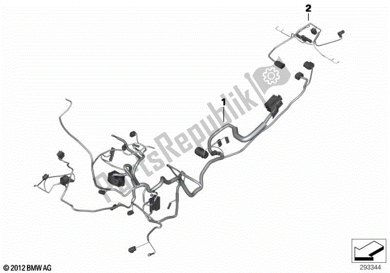 Todas las partes para Arnés De Seguridad Principal Vle De Propósito Especial. De BMW F 800 GS K 72 2017 - 2018